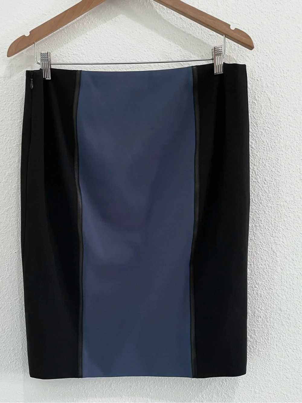 Carlisle Leather Trim Pencil Skirt Feminine Career Office Contemporary